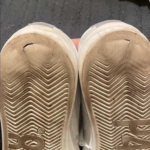 P448 Cream and Gray Casual Sneakers Platforms 42 - Picture 9 of 11